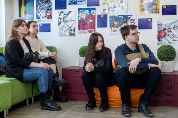 Открытие выставки «Зимняя Олимпиада в рисунках детей» в Новосибирской государственной областной научной библиотеке